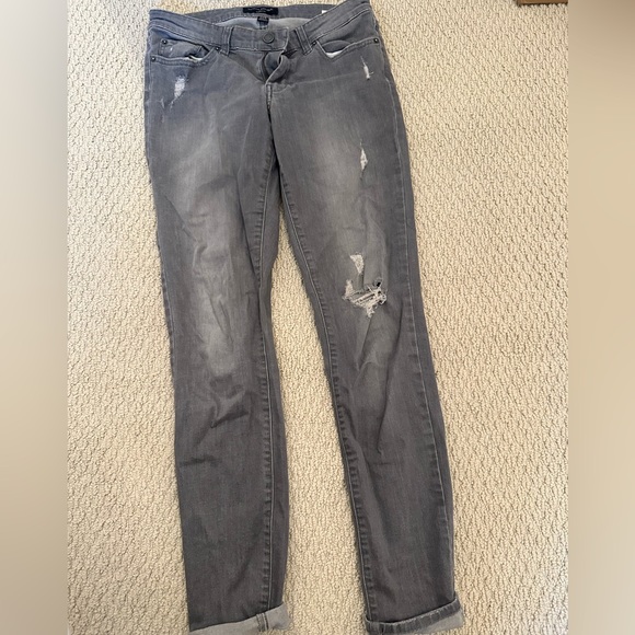 Banana Republic Slim grey distressed jeans - Picture 1 of 5